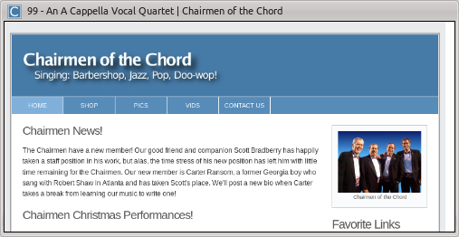 Chairmen of the Chord's Website